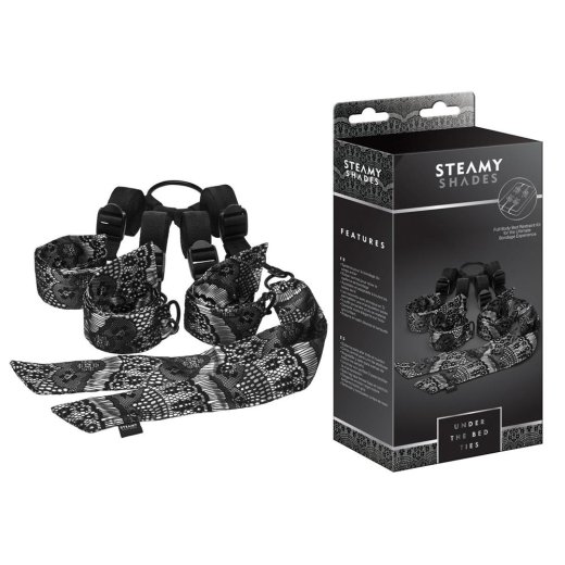 STEAMY SHADES Bed Ties Bett-Fesselsystem mit Satinbändern