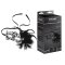 STEAMY SHADES Mardi Gras Maske mit Federn Schwarz