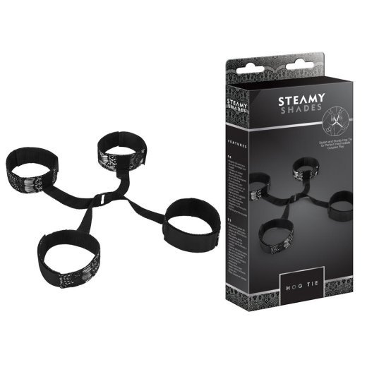 STEAMY SHADES Hog-Tie mit Hand- & Fussgelenkfesseln