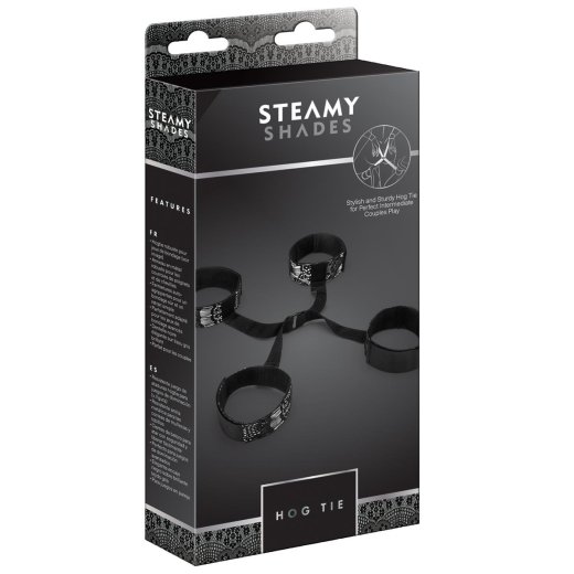 STEAMY SHADES Hog-Tie mit Hand- & Fussgelenkfesseln
