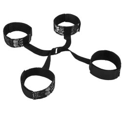 STEAMY SHADES Hog-Tie mit Hand- & Fussgelenkfesseln