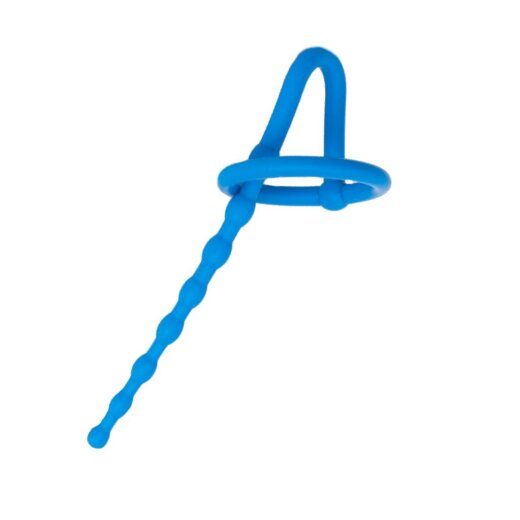 SPORT FUCKER Dipstick Dilator mit Eichelring aus Silikon &amp; TPR Blau