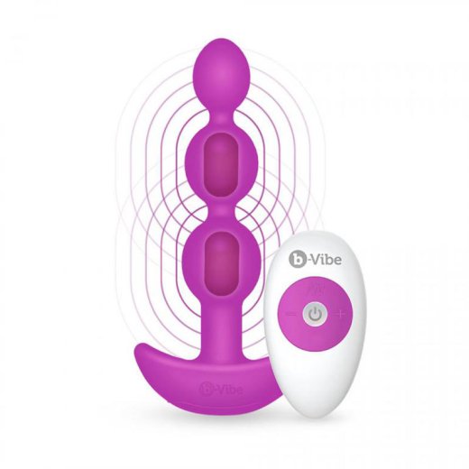 B-VIBE - TRIPLET ANAL BEADS FUCHSIA