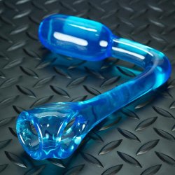 OXBALLS Ass-X Cocksling mit Analplug aus Flex-TPR Eisblau