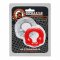 OXBALLS Ultraballs 2-er Pack aus FLEX-TPR Silikon rot/steel