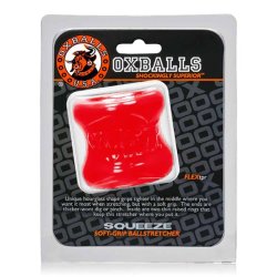 OXBALLS Squeeze Hodenstrecker aus Flex-TPR Rot