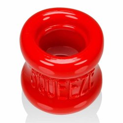 OXBALLS Squeeze Hodenstrecker aus Flex-TPR Rot