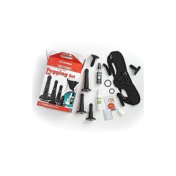 VAC U LOCK Platinum Silicone Pegging Set mit Strap-On-Harness, Dildos & Zubehör Schwarz