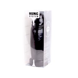 HUNG SYSTEM Schlong Dildo aus PVC Silikon Schwarz
