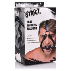 STRICT Kopf-Harness mit Mouth Gag