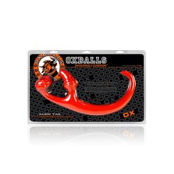 OXBALLS Alien-Schwanz mit Cocksling & Analplug aus Flex-TPR Rot
