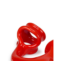 OXBALLS Alien Schwanz mit Penisring und Analplug aus FLEX-Silikon rot