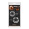 OXBALLS Truckt 2er-Set Penis- & Hodenring aus Flex-TPR Transparent