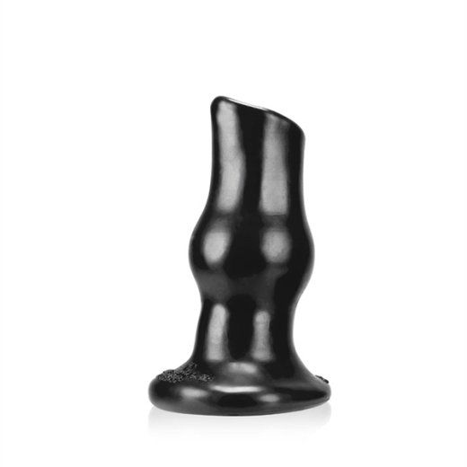OXBALLS Pighole Deep 1 Hohler Analplug aus Platinum Silikon Schwarz