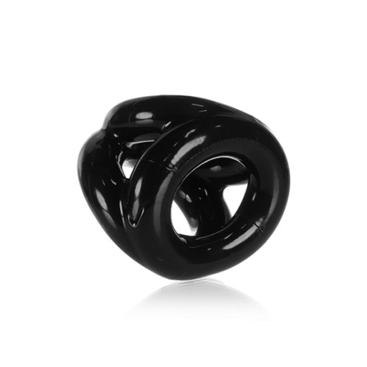OXBALLS Tri-Sport Penis- & Hodenring aus Flex-TPR Schwarz