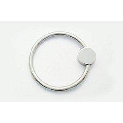 TR Glans Ring mit Stahlkopf 3 cm aus Edelstahl