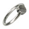 TR Glans Ring mit Stahlkopf 3 cm aus Edelstahl