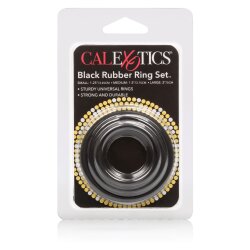 CALEXOTICS Black Rubber Penisring Set