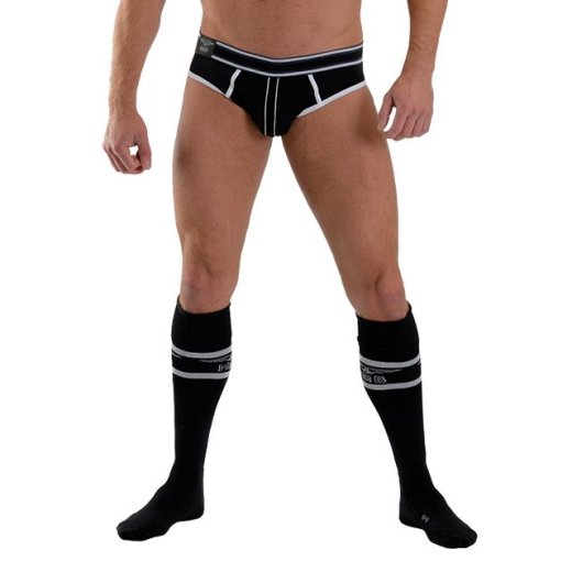 Mr.B - Fussball-Socken Grösse 42-46 schwarz