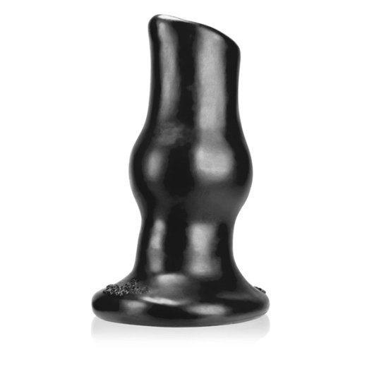 OXBALLS Pighole Deep 2 Hohler Analplug aus Platinum Silikon Schwarz