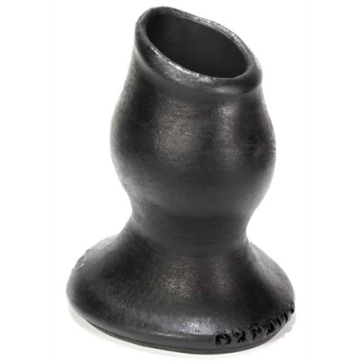 OXBALLS Pighole 4 (XL) Hohler Analplug aus Platinum Silikon Schwarz