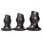 OXBALLS Pighole 4 (XL) Hohler Analplug aus Platinum Silikon Schwarz