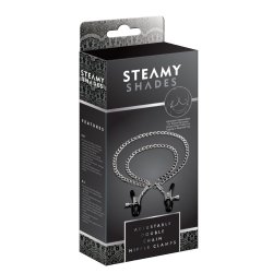 STEAMY SHADES Adjustable Double Chain Nipple Clamps
