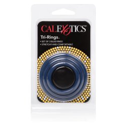 CALEXOTICS Tri-Rings Penisringe Blau