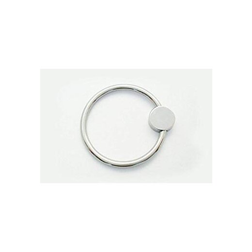 TR Glans Ring mit Stahlknopf 3,2 cm aus Edelstahl
